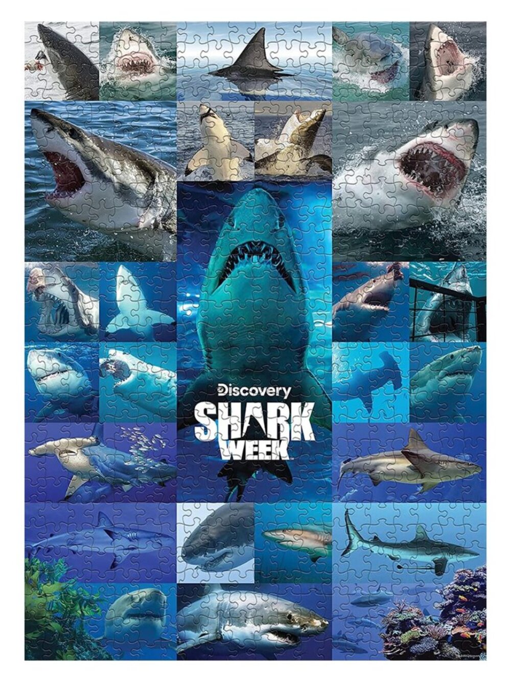 USAOPOLY Discovery Shark Week 1000 Piece Puzzle - SEALED
